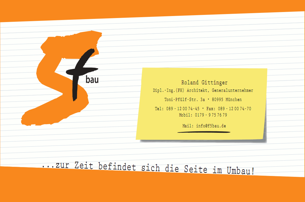 f5bau - In Bearbeitung